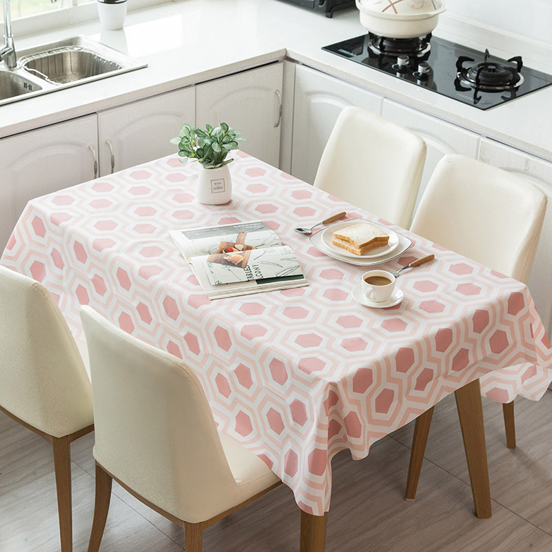 European-style rectangular embroidered lace tablecloth, table cloth, stain-resistant and durable household decorative fabric details Picture