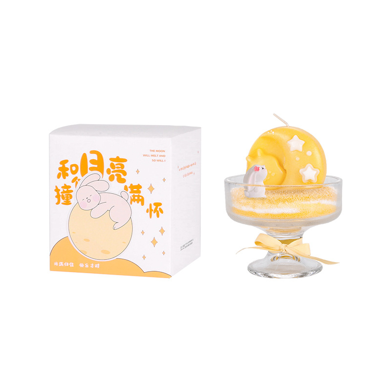 Nuevo medio otoño pintura de arena caja de regalo pastel de luna vela perfumada regalo diy ideas de la luna ins swing dormitorio al por mayor Application Scenario