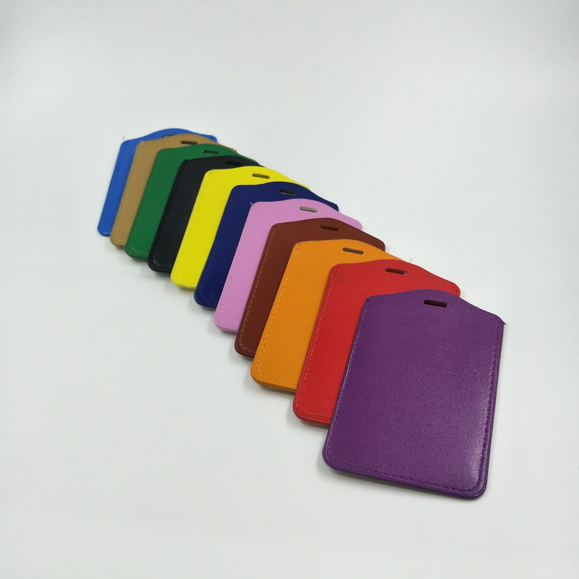 Color name card holders, work ID card holders, name card holders, PU card holders, pickup truck holders, multiple colors available Specification image