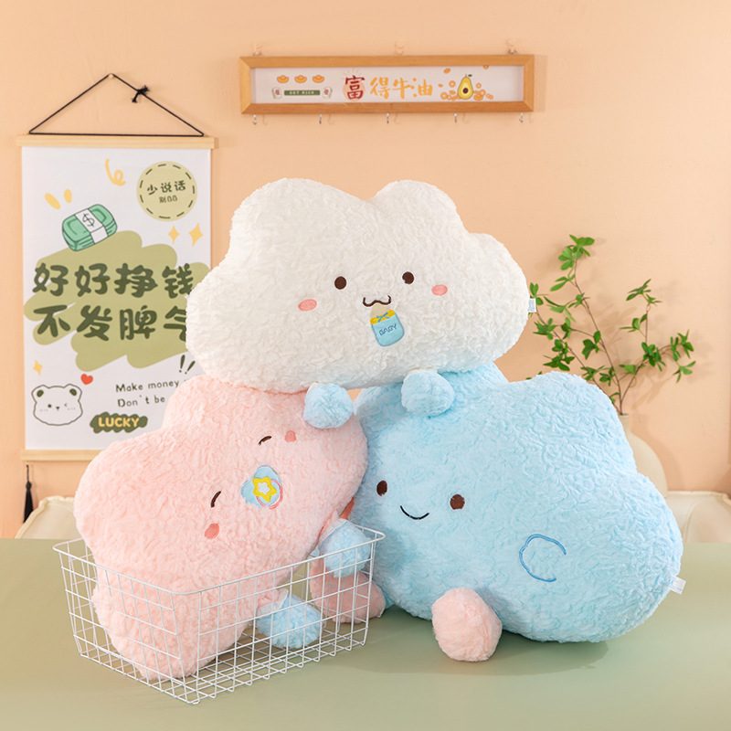 "Run Run Cloud Pillow, Mood Cloud Doll, Nap pillow, sofa pillow, Bedside doll, Chair cushion. Specification image