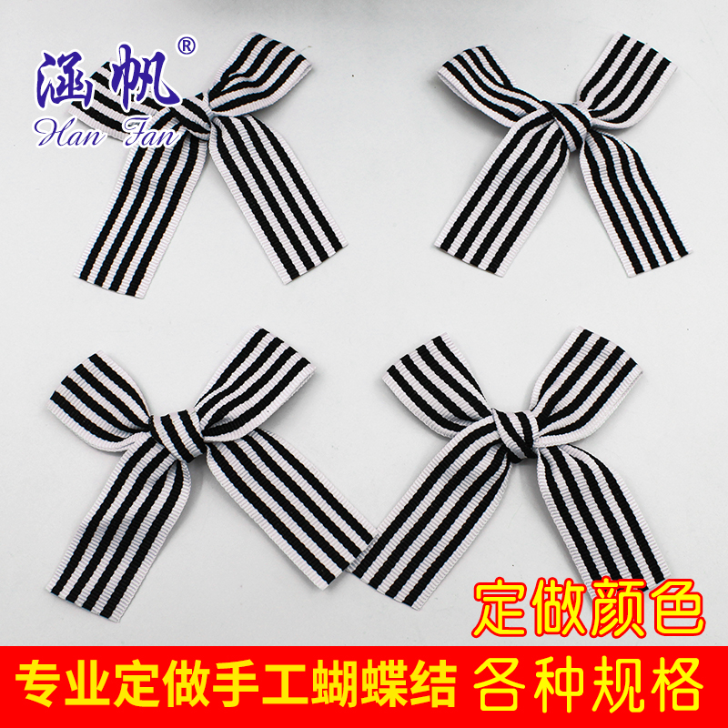 Striped colored woven ribbon hair accessories, headwear materials, DIY jewelry accessories, handcrafted bows Application Scenario