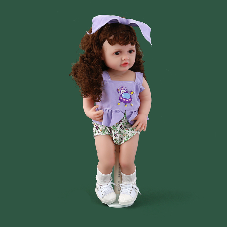 60cm仿真婴儿重生娃娃软胶玩偶大号洋娃娃跨境新品儿童女孩玩具