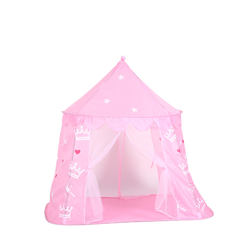 Casa tienda de niños al por mayor plegable portátil casa de juegos dibujos animados rosa princesa casa de juguete interior casa pequeña Specification image