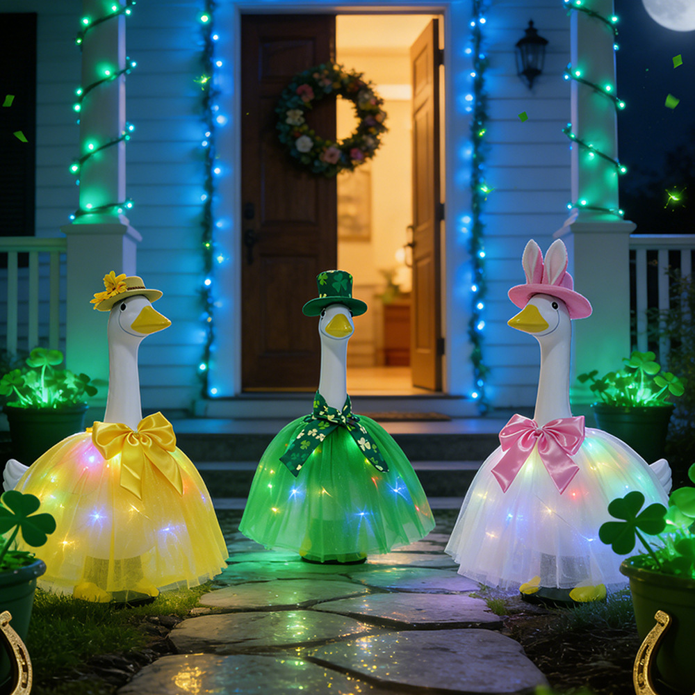 Cross-border new style porch goose clothing, 23-inch goose, Easter and Halloween goose party clothing manufacturer wholesale stock Specification image