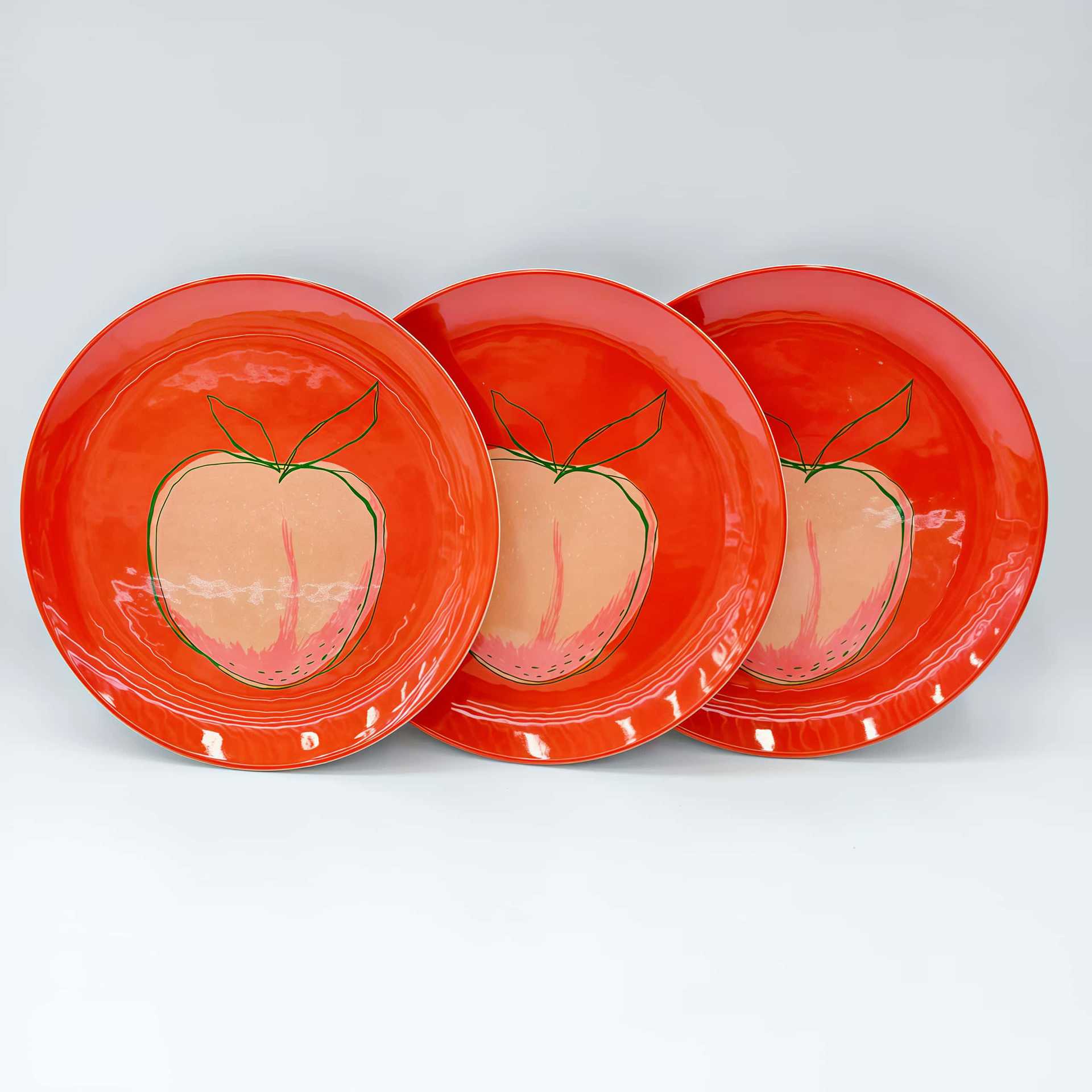 Factory direct sale of A5 food-grade dinner plates, heat-insulating and shock-resistant melamine tableware sets for export clearance Specification drawing