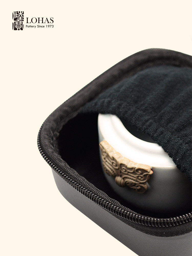 Lubao Ceramic tea sets, Spring and Autumn Quick Cup, travel tea sets, outdoor one pot, one cup, with tea strainer, easy brewing pot Specification image