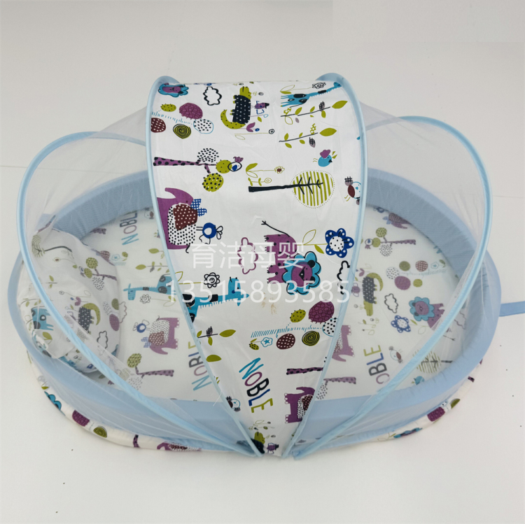 Baby bed, baby mosquito net, mosquito repellent, foldable, no installation required, with pillow mesh, mosquito net