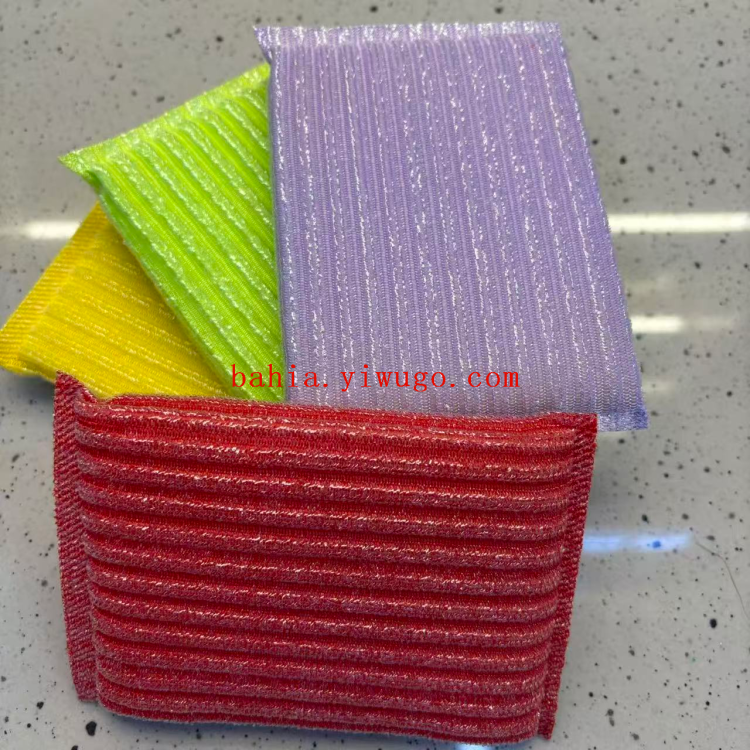 Pot-scrubbing sponge, cleaning cloth, cleaning cotton, kitchen stain and oil removal dishcloths, various styles of scouring pads, bahia Item Picture