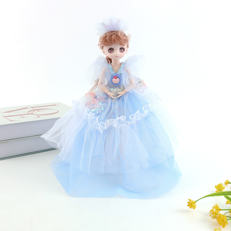 30 cm creative smart music new style gauze dress princess doll toy girl Barbie doll birthday gift girl play house doll Item Picture