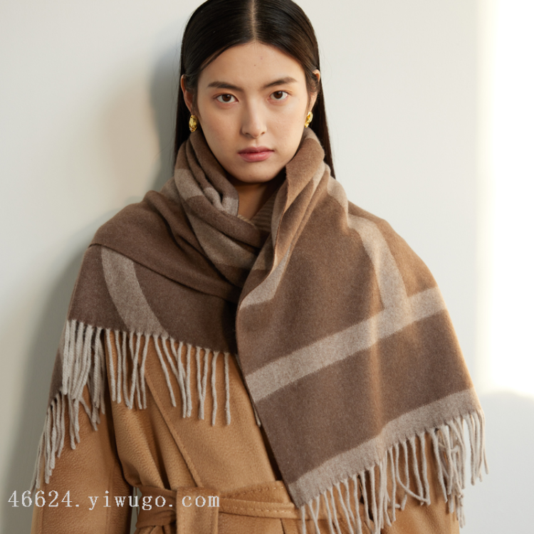 Cross-border scarf wholesale e-commerce live-streaming supply chain supply of new double-sided cashmere scarves Item Picture