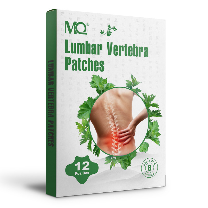 12 pieces of mugwort patches for export per box. Lumbar patches, moxibustion patches, mugwort leaves, ginger, cervical, lumbar and knee moxibustion patches details Picture
