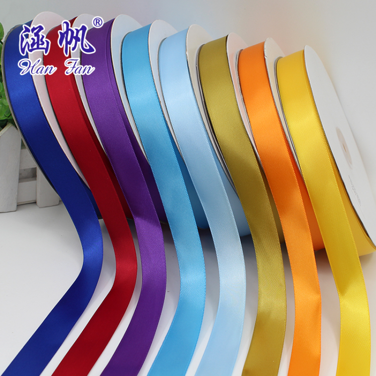 2cm polyester ribbon gift box packaging, festival wedding decorative ribbons, DIY ribbon weaving, printing Specification image