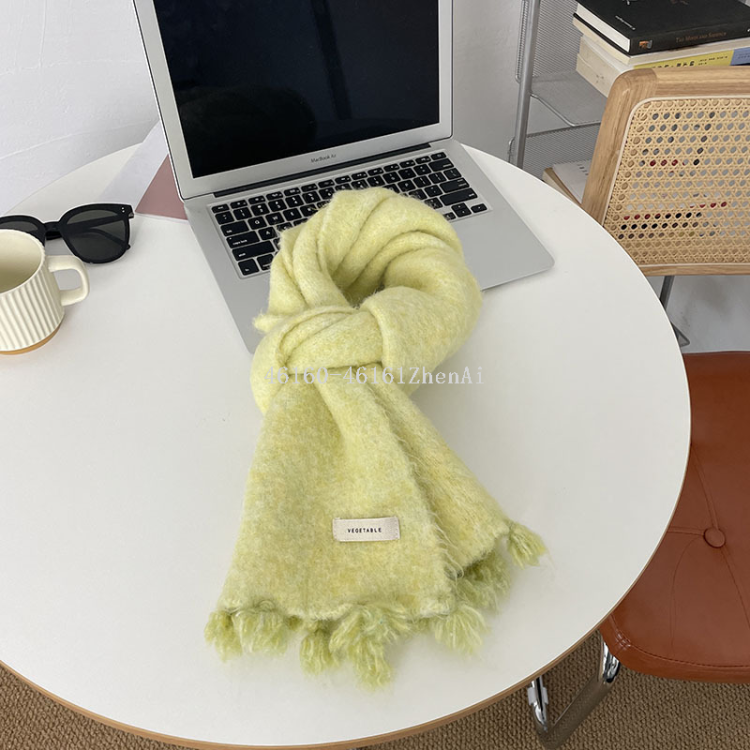 Wholesale of new cross-border export scarves, dopamine handcrafted whisks, knitted long scarves, e-commerce live streaming supply Specification image