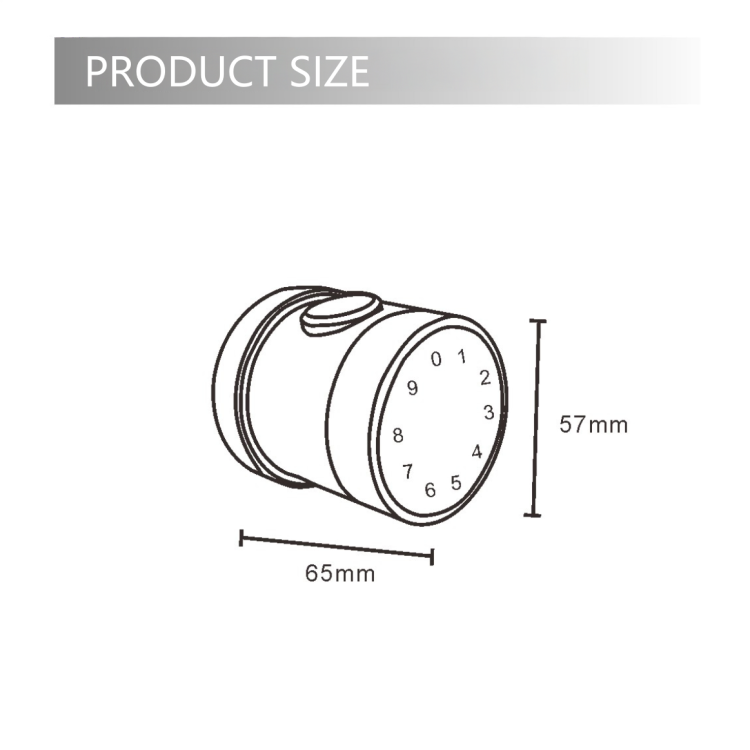Tuya Tongtong Smart Lock, home fingerprint Ball Lock, Electronic lock, indoor spherical smart fingerprint password lock Specification image