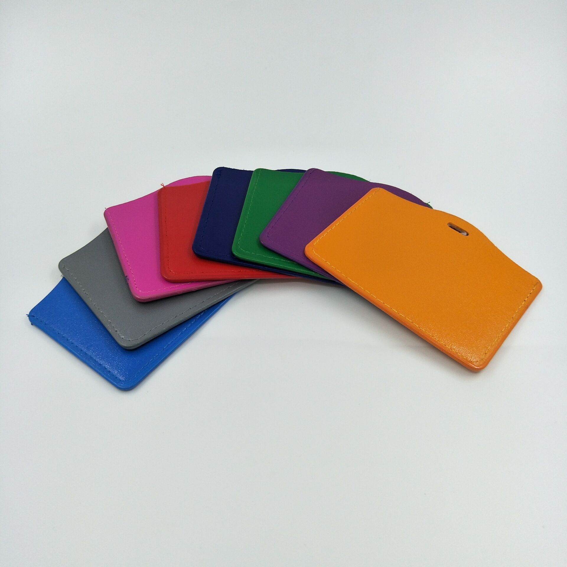 Color name card holders, work ID card holders, name card holders, PU card holders, pickup truck holders, multiple colors available Application Scenario