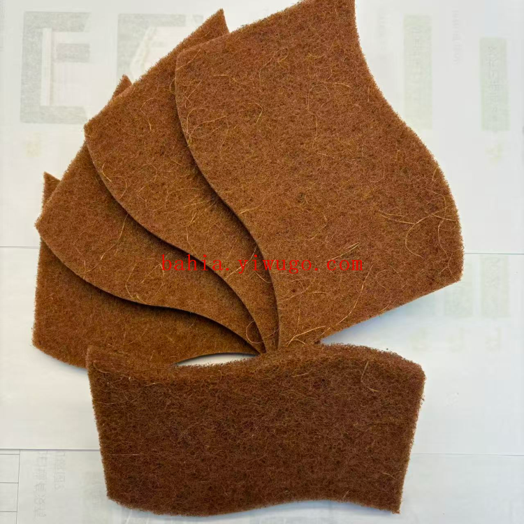 S-shaped sisal scouring pad, dishwashing cloth, kitchen household dishwashing and pot cleaning cloth, plant fiber cloth, bahia Item Picture