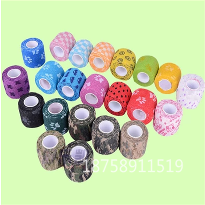 Medical pet elastic gauze bandage, non-woven fabric self-adhesive bandage, elastic tape for finger, wrist, ankle, knee, elbow and leg protection Specification image