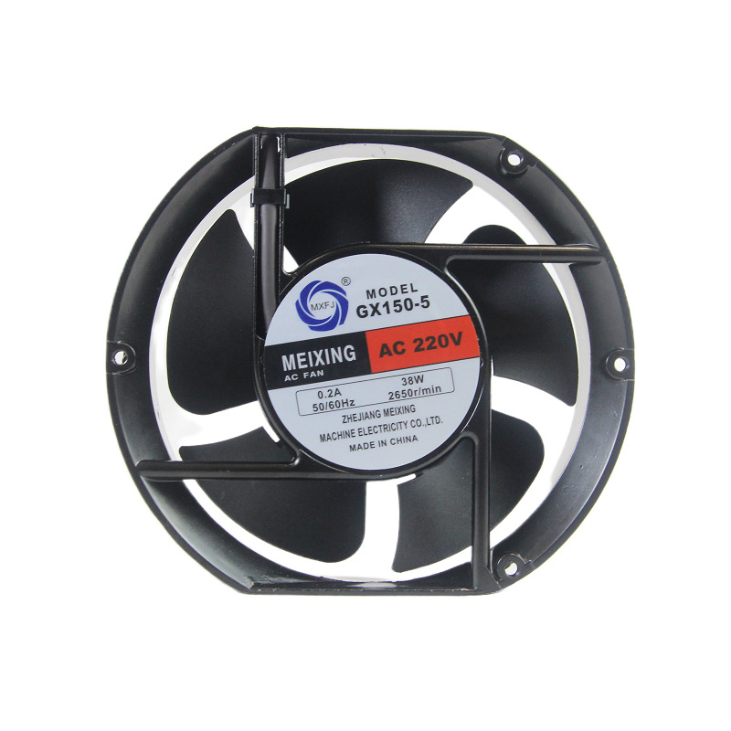 GX150-5 AC 220V ball bearing axial flow fan 17251 heat dissipation and cooling fan exhaust fan details Picture
