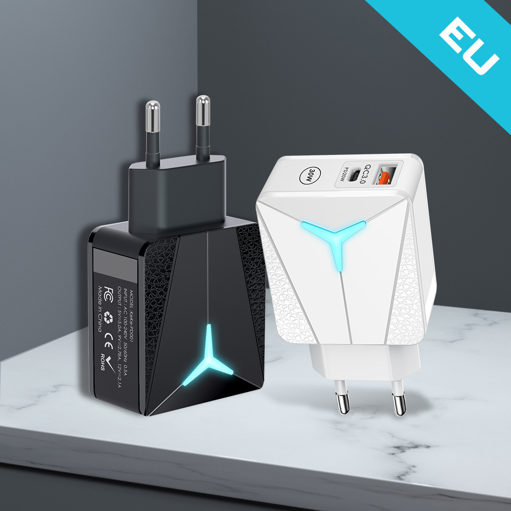 PD20W، شاحن الهاتف النقال، 5V4A، أوروبا، الولايات المتحدة، بريطانيا، كوريا، الهند Item Picture