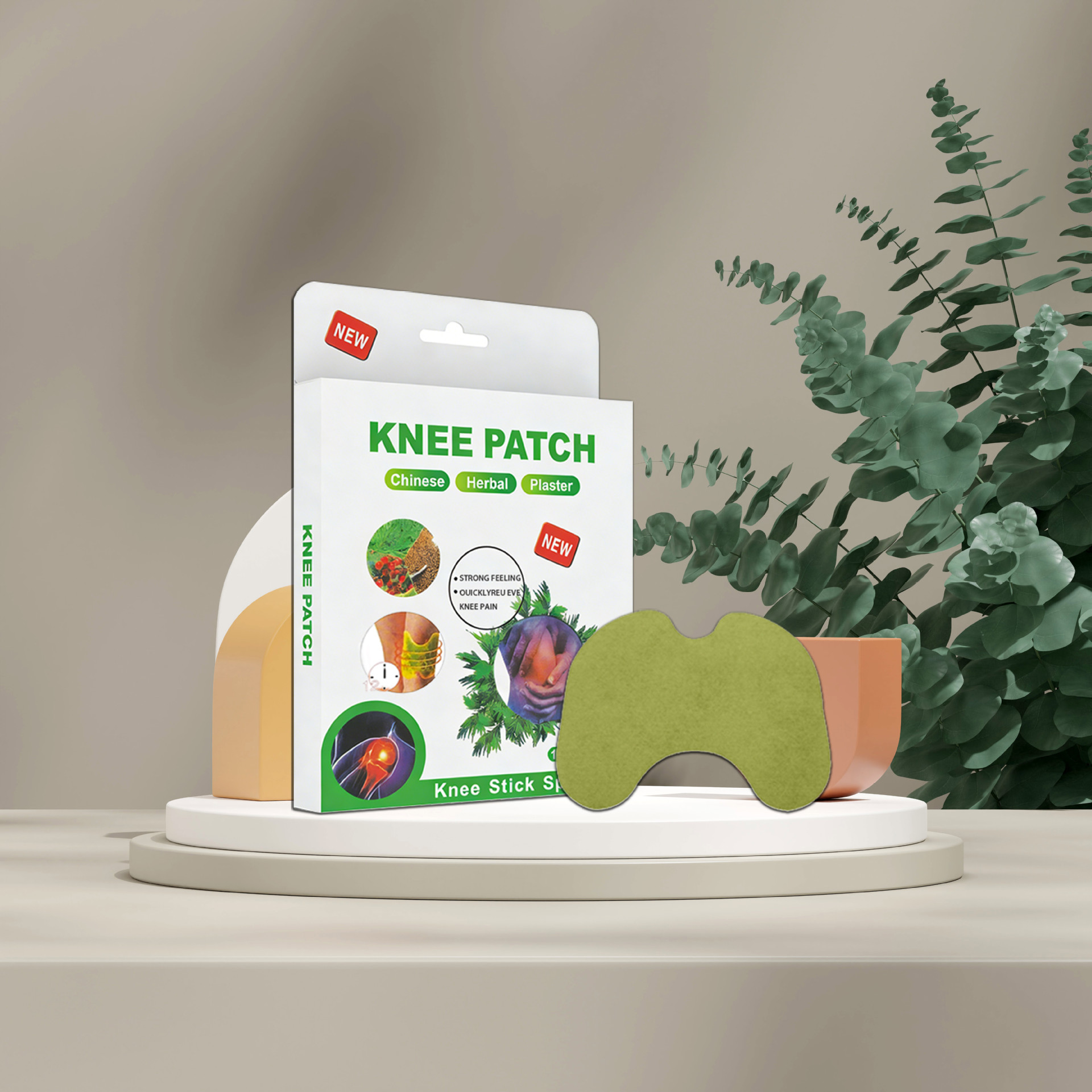 Mugwort knee Patch, English mugwort knee patch, Fever mugwort patch, joint Mugwort leaf patch, Mugwort patch full figure