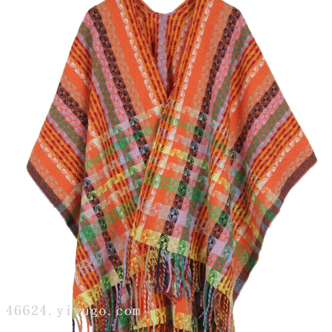 披肩/丝巾柔透气/薄款披肩/纱巾/牙卖加图案雪纺沙滩巾细节图