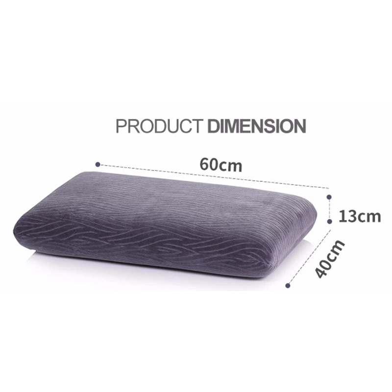 Cross-border exclusive bamboo fiber memory pillow, slow rebound space memory pillow, memory foam neck support pillow, wavy pillow full figure