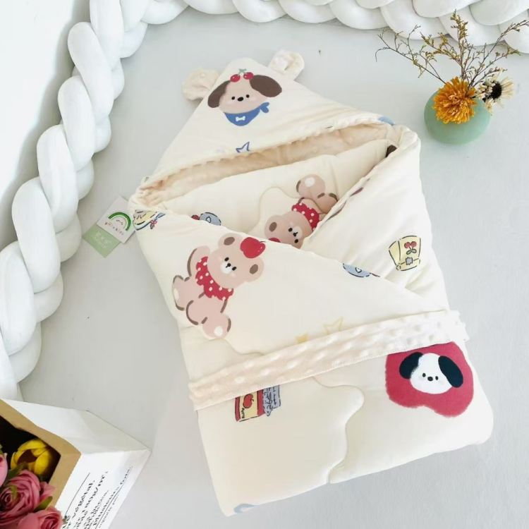 婴儿豆豆包被儿新生儿产房宝宝襁褓清仓新生儿包被婴儿包被春秋款细节图
