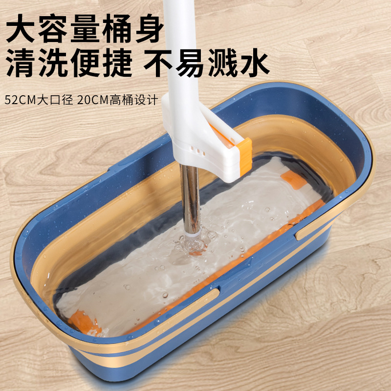 便携式塑料折叠桶户外手提拖把桶家用大容量折叠拖把桶车载钓鱼桶