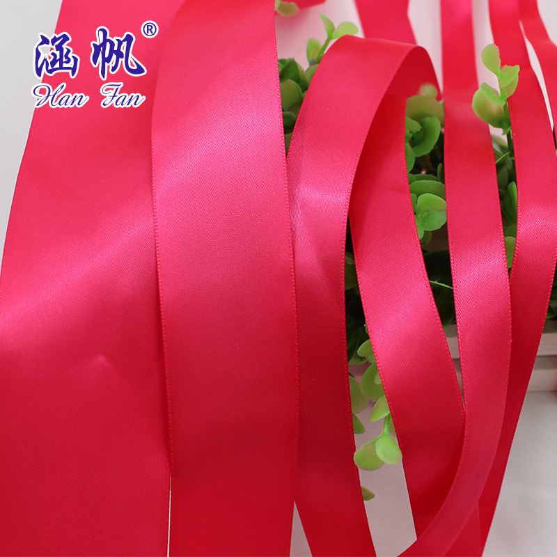 6mm-50mm peach pink encrypted single-sided polyester tape factory direct sales decorative ribbon packaging wedding ribbon webbing details Picture
