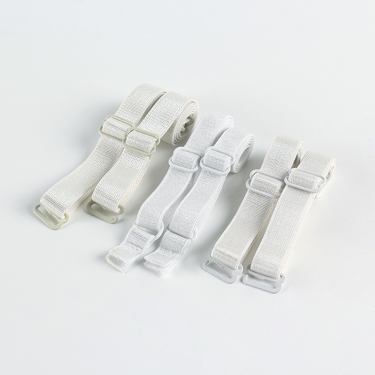 There are smooth woolen undergarments, shoulder straps, shoulder straps, smooth elastic bands, black and white bra straps in stock, and custom-made woven straps available