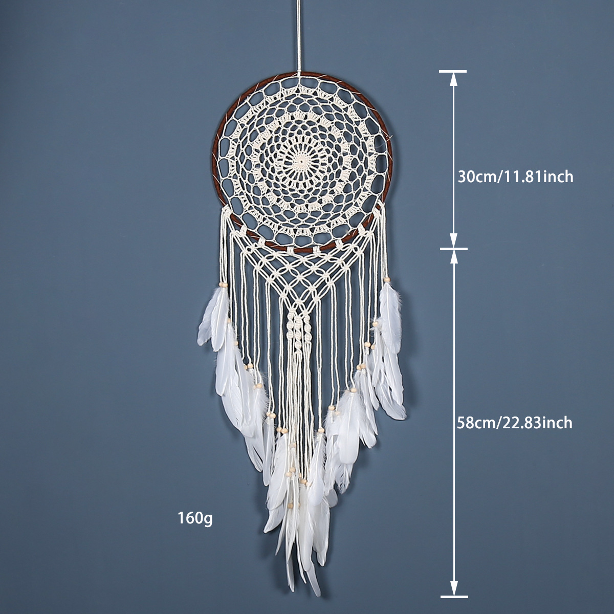 ins Bohemian-style hand-woven hook flower dream catcher pendant decoration Dream catcher homestay Dream catcher pendant details Picture