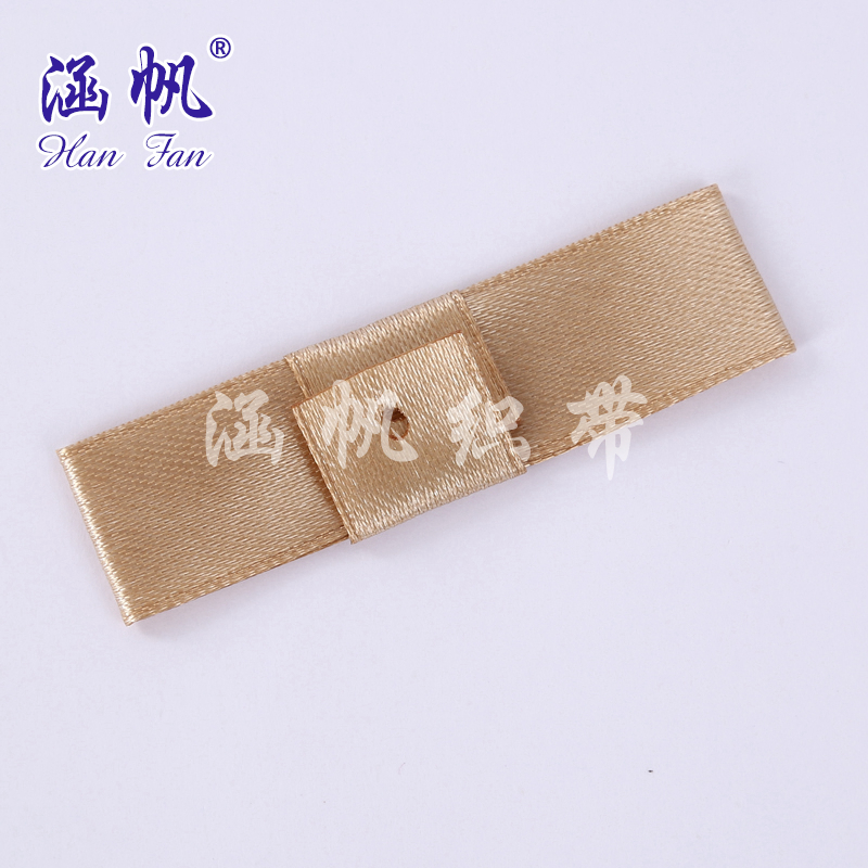 Golden webbing with fasteners, printed pearl pattern, nylon satin ribbon, American pattern decorative material, 60cm