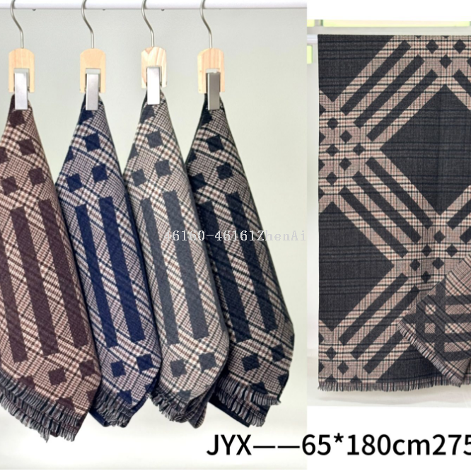 New order style cross-border wholesale scarves, e-commerce live streaming, double-sided checkered supplier supply Application Scenario