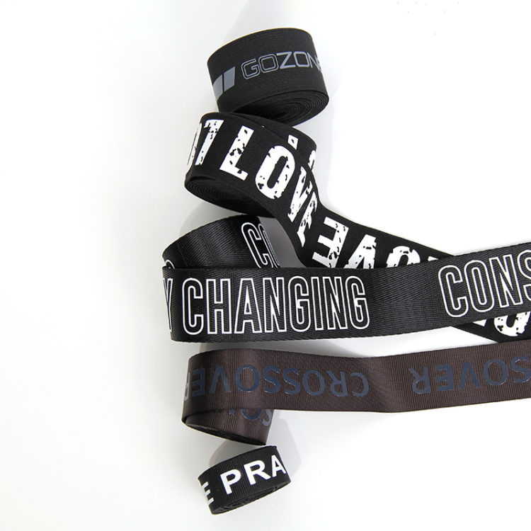 Customized logo printing, hand-printed curves, silicone letter shapes, and processing of children's clothes with elastic bands and webbing Application Scenario