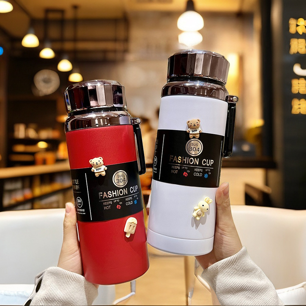 高档保温杯男女士茶隔大容量不锈钢办公室高级商务水杯批发