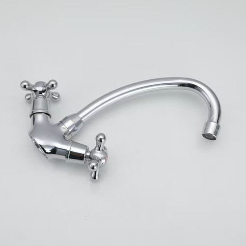 水龙头/五金龙头花洒/小水龙头/小熊贴防溅水龙头/洗手盆水龙头合金双联细节图