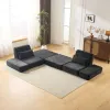 Fabric sofa, home living room, small apartment, compression sofa, rental house, single and double person sofa, dual-purpose folding sofa bed Specification image