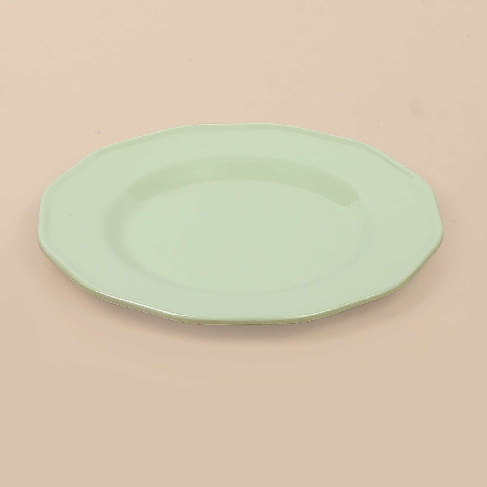 Japanese-style hand-painted green ceramic bowls, plates, cute tableware and kitchen utensils Item Picture