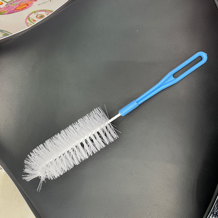 Baby bottle cleaning brush, plastic pp bristle brush, mother and baby care products, baby bottle brush, brush holder Specification image