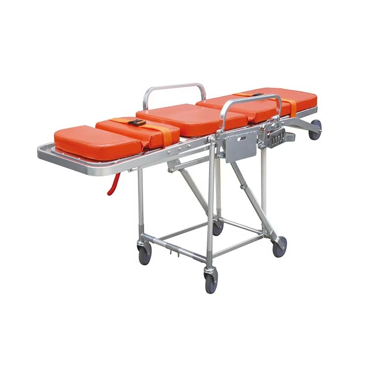 Ambulance stretcher, ambulance trolley, special stretcher, stainless steel stretcher cart, medical cart, medical equipment