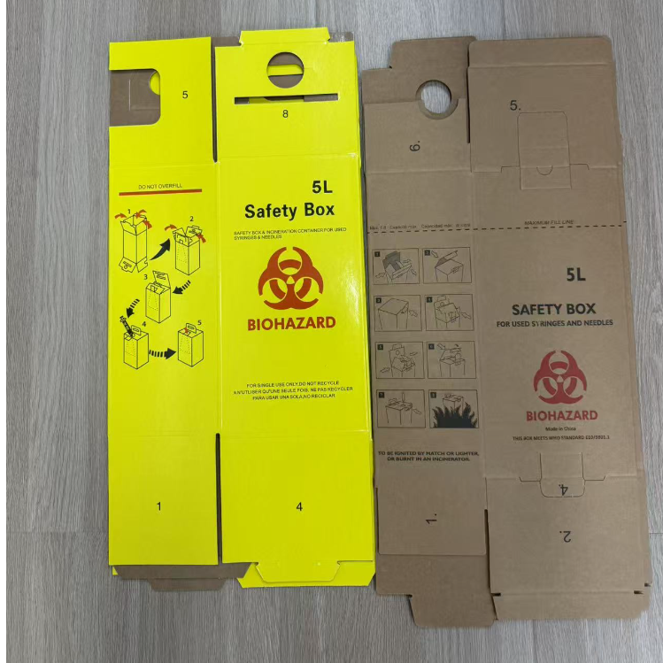 Yellow medical waste safety box, first aid kit, outdoor emergency supplies kit, family emergency supplies kit Application Scenario