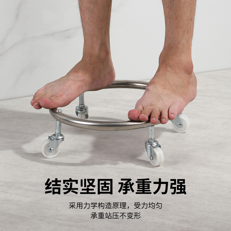 煤气罐滑轮煤气瓶移动托架家用煤气底座支架万向轮厨房托架移动盘