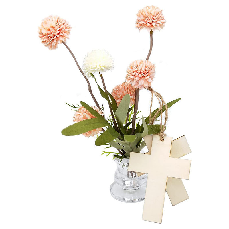 DIY wooden blank cross pendant unfinished Thanksgiving and Christmas family party decoration tag Application Scenario