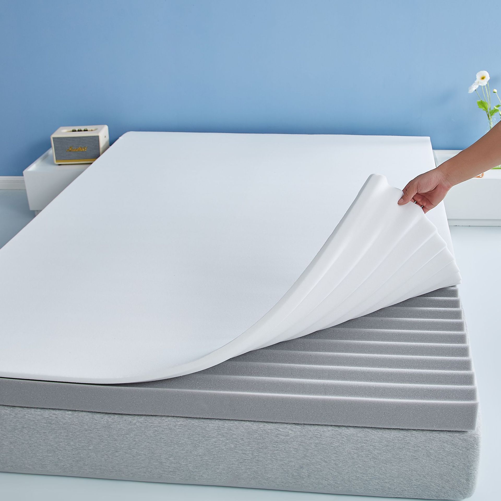 Customized detachable slow-rebound memory foam mattress, memory foam soft cushion single-person bunk bed special mattress for student dormitories details Picture