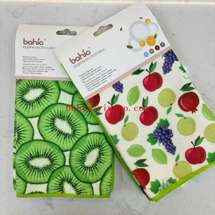 Various digital printed cloths, 40*48cm, kitchen cleaning cloths, dishwashing cloths, Bahia Application Scenario