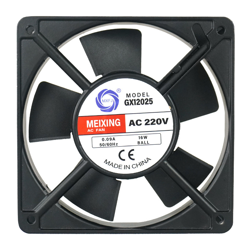 GX12025 AC 220V ball bearing axial flow fan 12025 heat dissipation and cooling fan exhaust fan Item Picture
