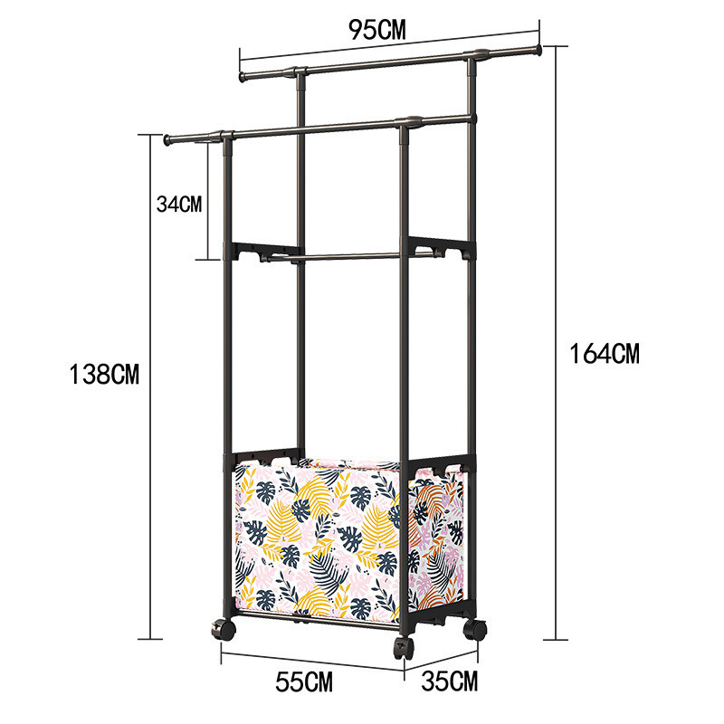 Multifuncional rack de ropa dormitorio simple colgador de ropa colgador de ropa hogar Application Scenario