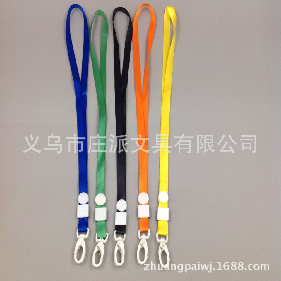 1cm plastic hook ribbon name tag hanging rope, hanging rope, gold thread strap, work ID card sleeve strap, brand rope, name tag rope details Picture