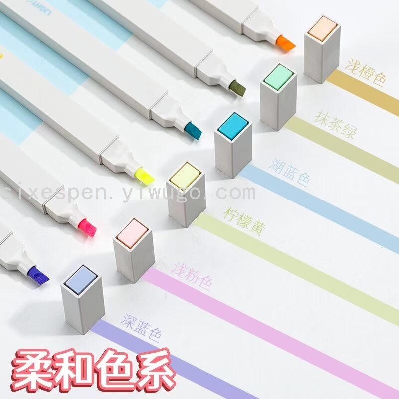 Macaron color highlighter set, eye-protecting color highlighter, specially designed for planners Application Scenario