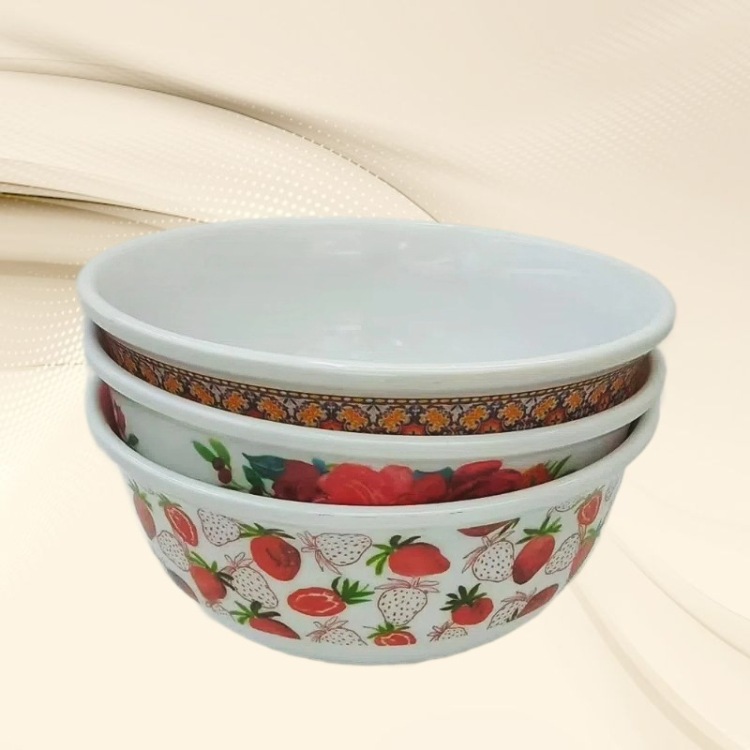 Melamine cartoon Children's Day gifts, food-grade complementary food bowls, kindergarten rice bowls, baby play bowls